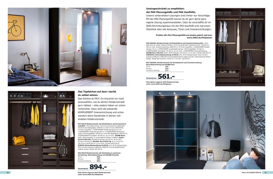 Kleiderschränke 2012 von ikea