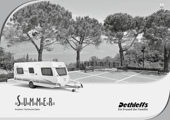 Preisliste/Technische Daten Summer Edition Caravan 2013