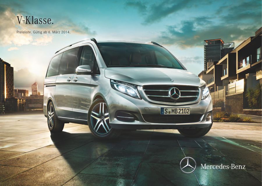 Preisliste V Klasse 2014 Von Mercedes Benz Deutschland