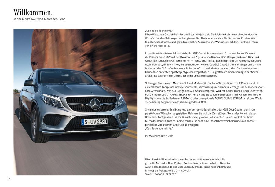 Gle Coupe Preisliste Gultig Ab 6 Oktober 2016 Von Mercedes Benz Deutschland