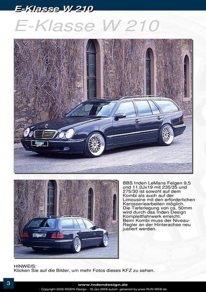 Seite 4 von Mercedes E Klasse W210 Tuning 2008 von Inden Design