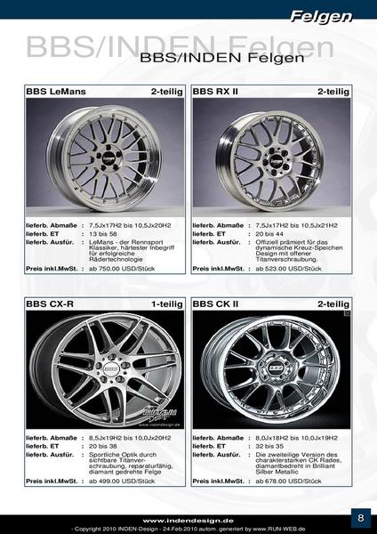 Seite 9 von Mercedes Benz E 500 W 124 Tuning 2010 von Inden Design