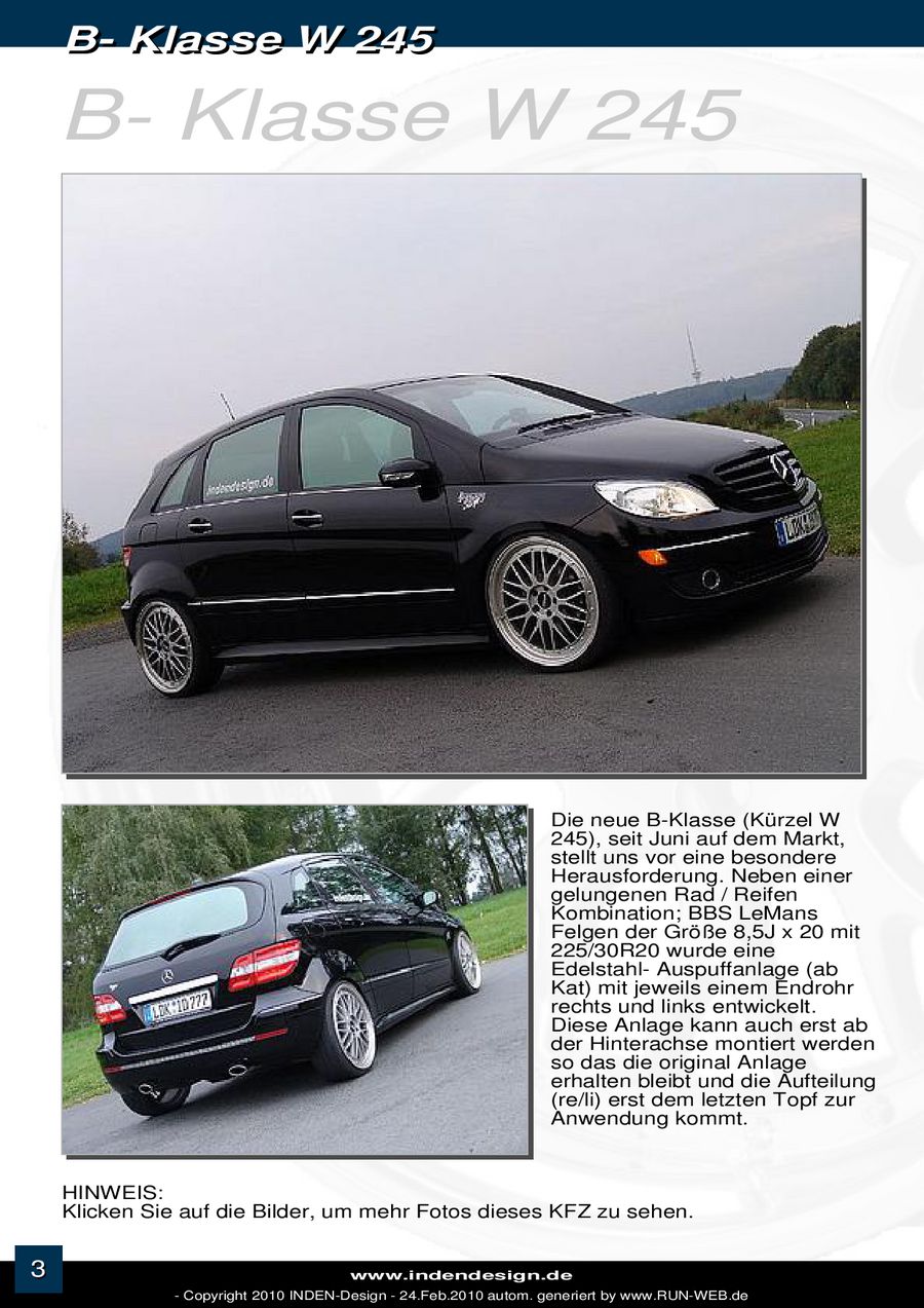 Seite 7 Von Mercedes Benz B Klasse W 245 Tuning 2010