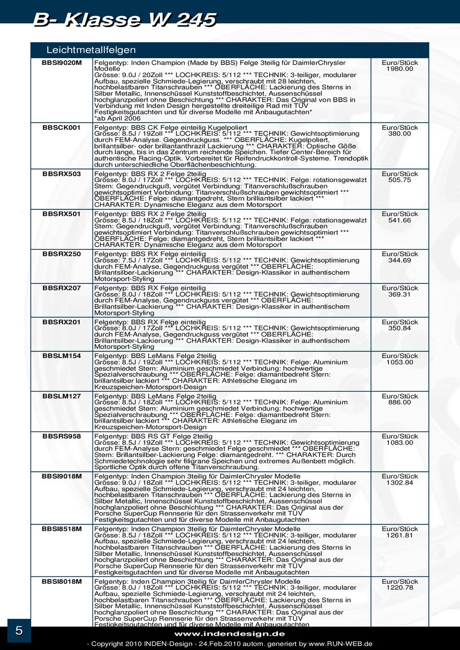 Seite 8 Von Mercedes Benz B Klasse W 245 Tuning 2010